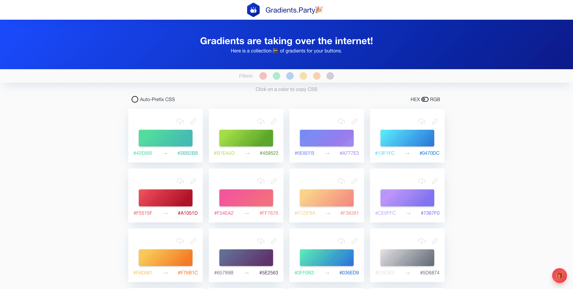 https://gradients.party/