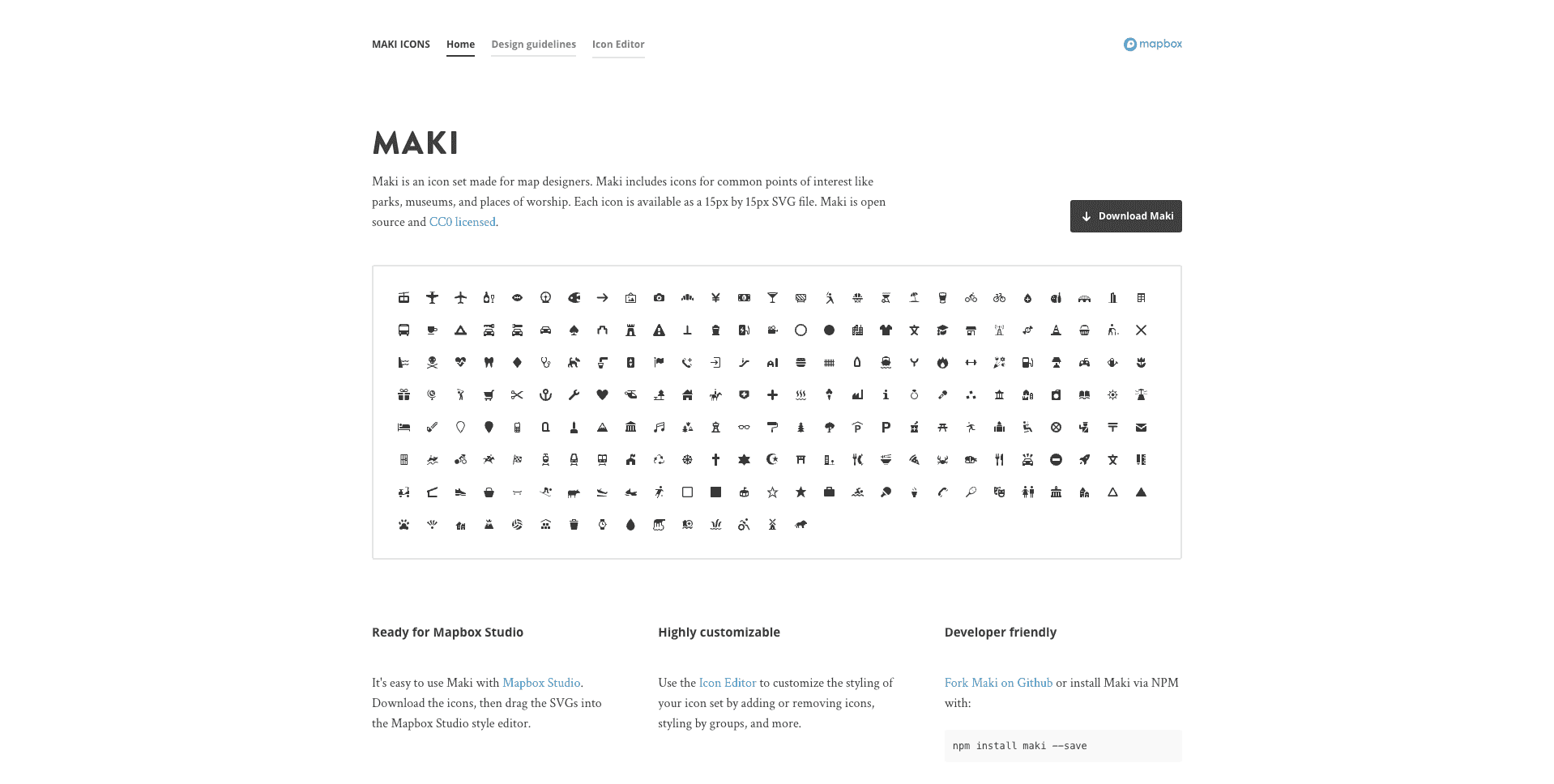 https://labs.mapbox.com/maki-icons/